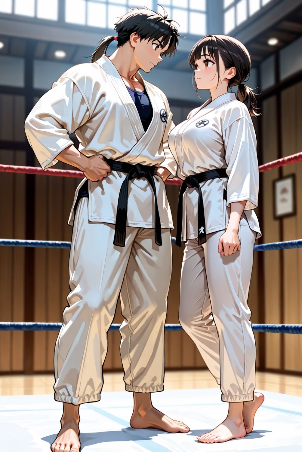 サンプル画像2:黒帯娘を力づくでものにする(欲望の花園) [d_619629]