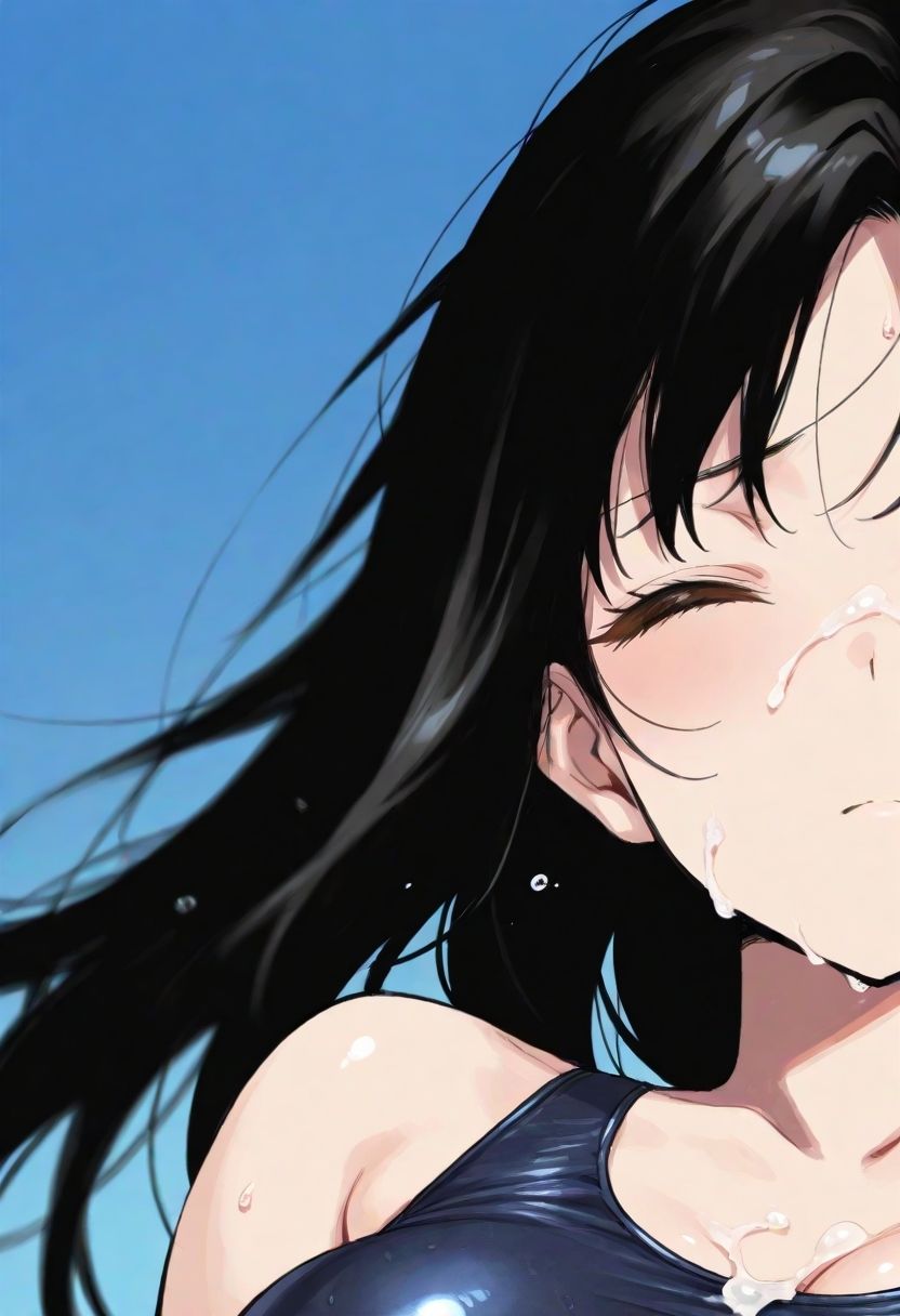 サンプル画像5:スク水 女子校生がトロ顔・イキ顔になるまで(さーくるAIai) [d_619683]