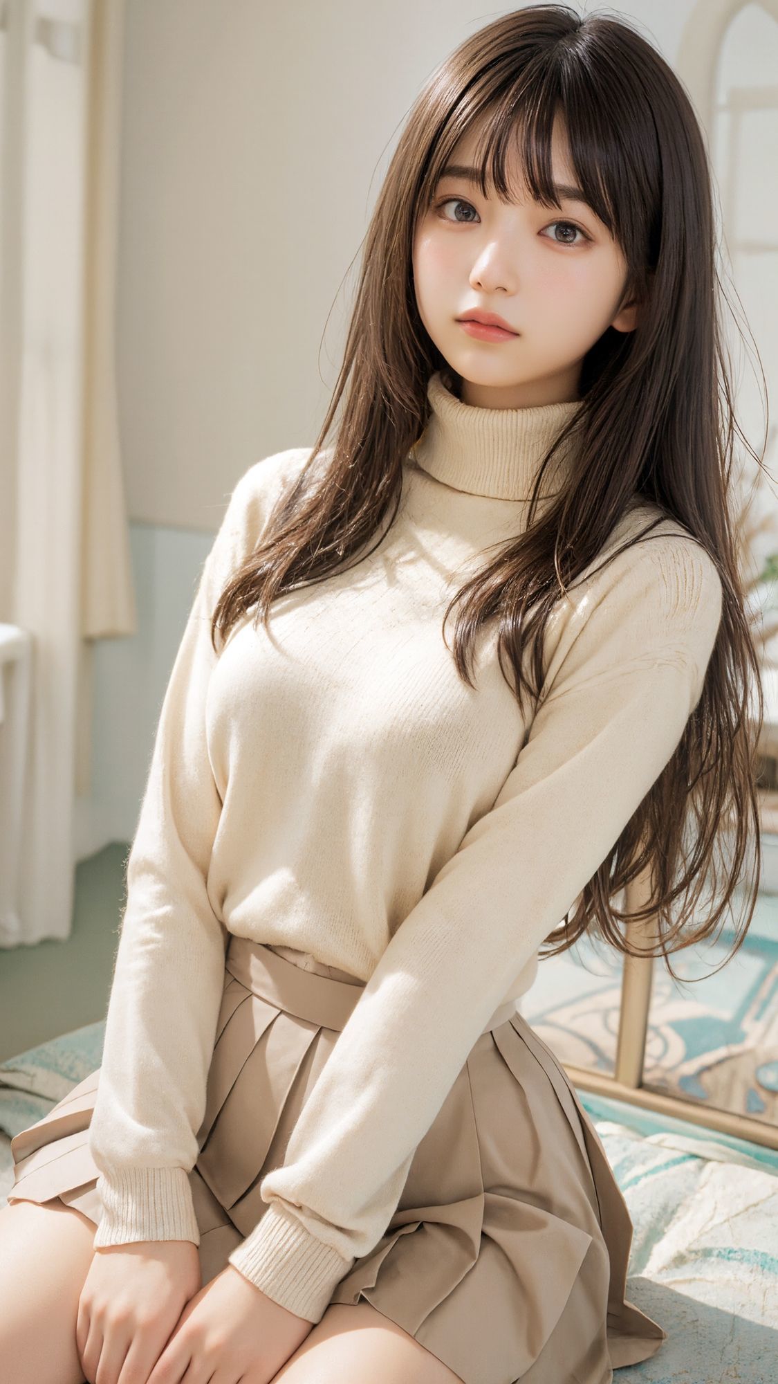 サンプル画像1:newlogue 0625 タートルネック(niur) [d_619685]