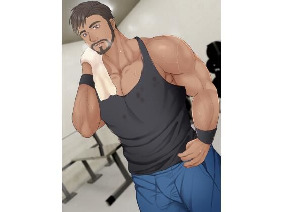 ジム終わりのガチムチ親父とシャワールームでSEX