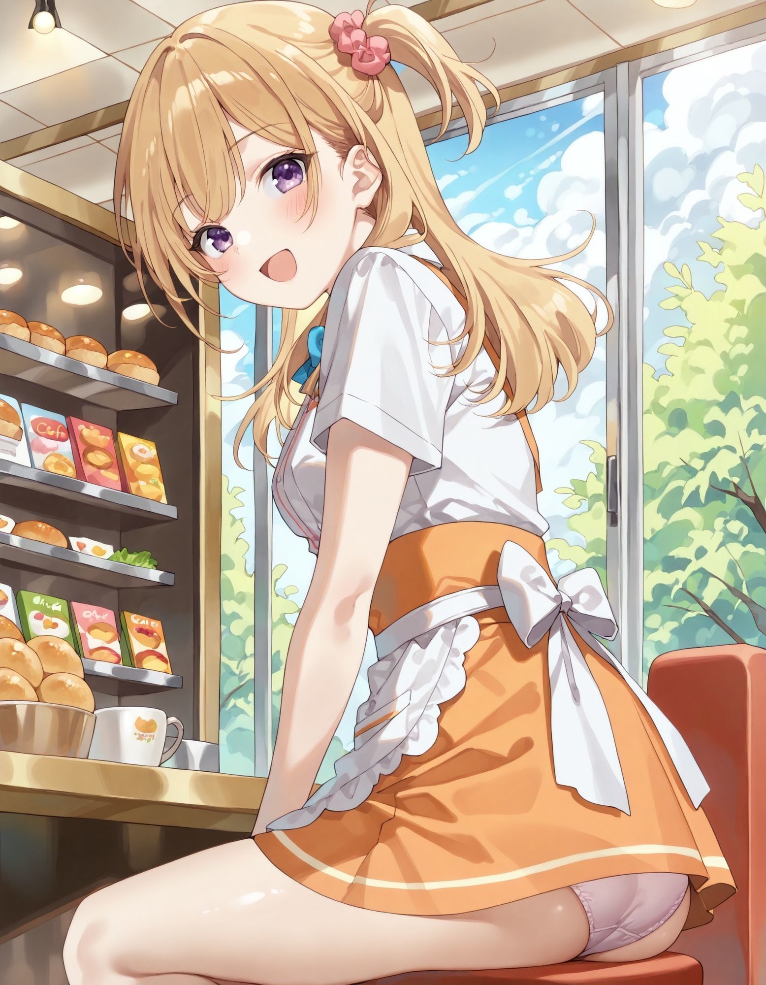 〇ななのパンチラ〜ウェイトレス編〜 画像1
