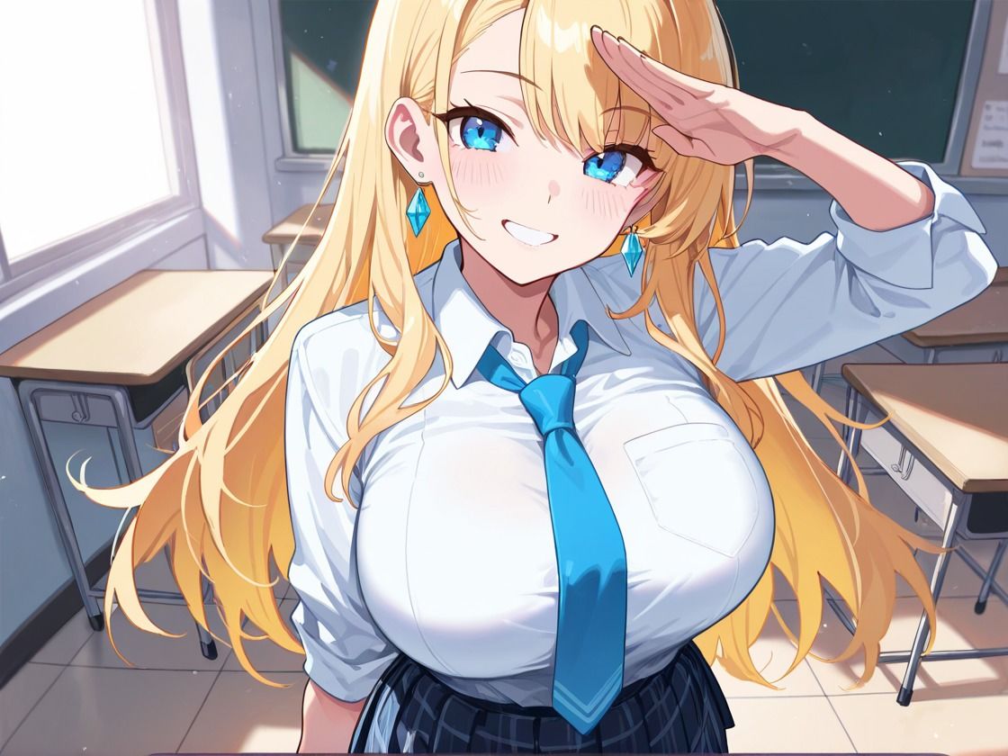 サンプル画像1:生意気ギャル催◯支配  巨乳X制服X金髪(もっちりん) [d_619740]