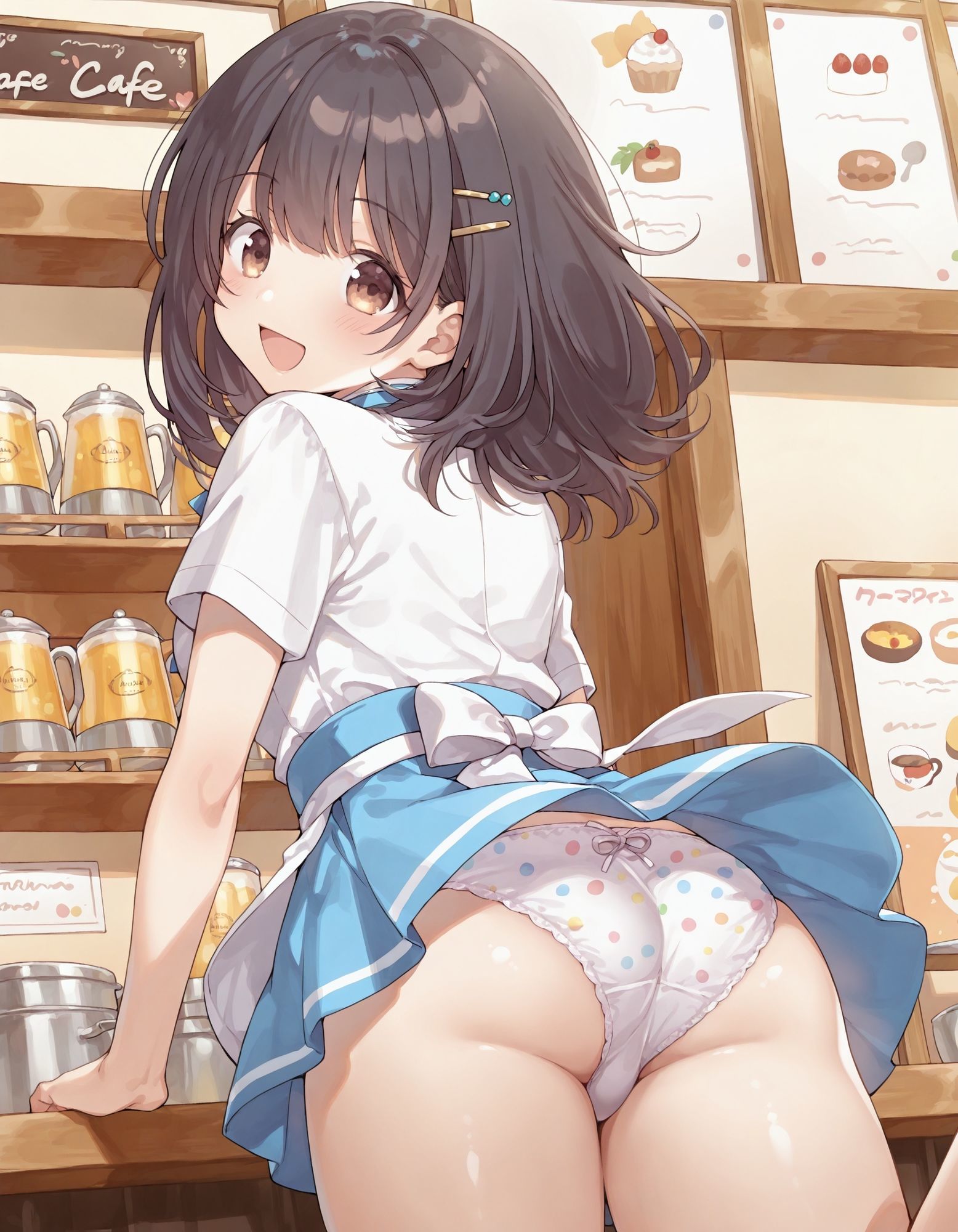 サンプル画像4:河〇まこのパンチラ〜ウェイトレス編〜(D.P.H.) [d_619745]