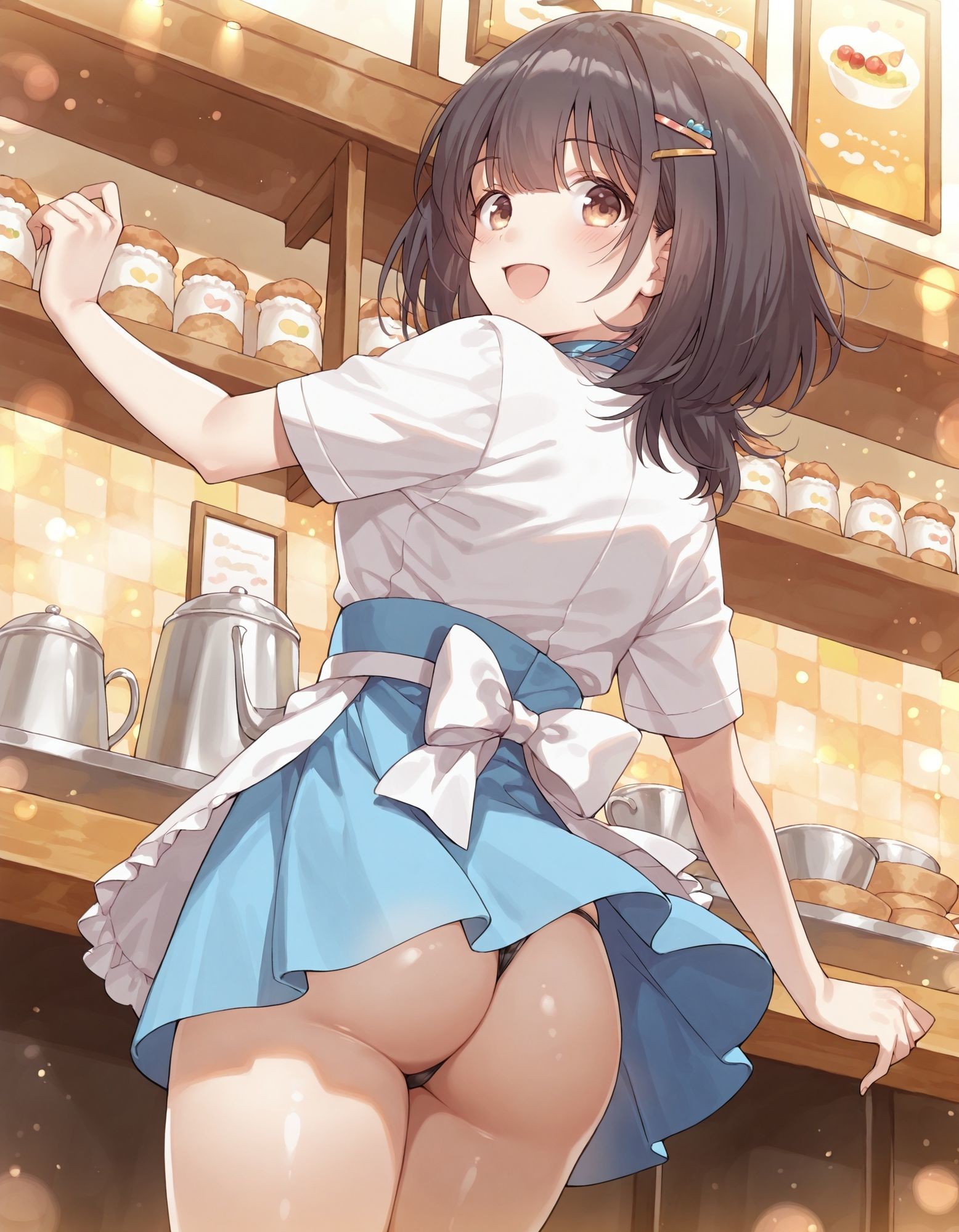 サンプル画像6:河〇まこのパンチラ〜ウェイトレス編〜(D.P.H.) [d_619745]