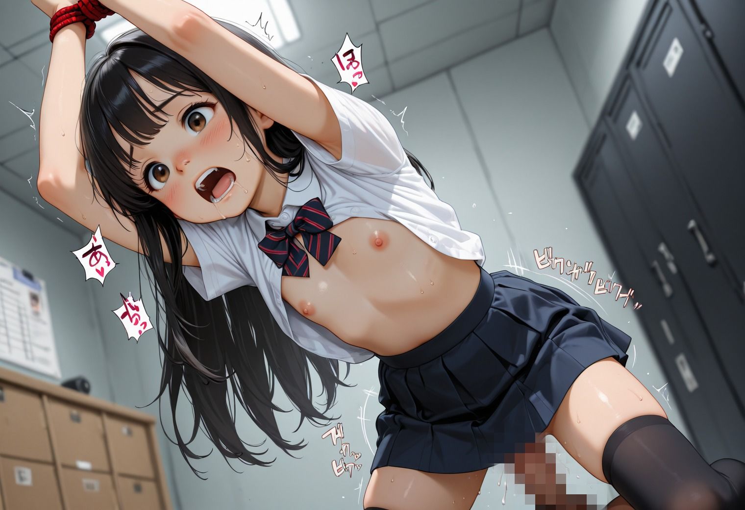 サンプル画像2:つるぺた万引き女子校生 密室‘口止め’ハメ取り(とろ〜り蜂蜜) [d_619803]