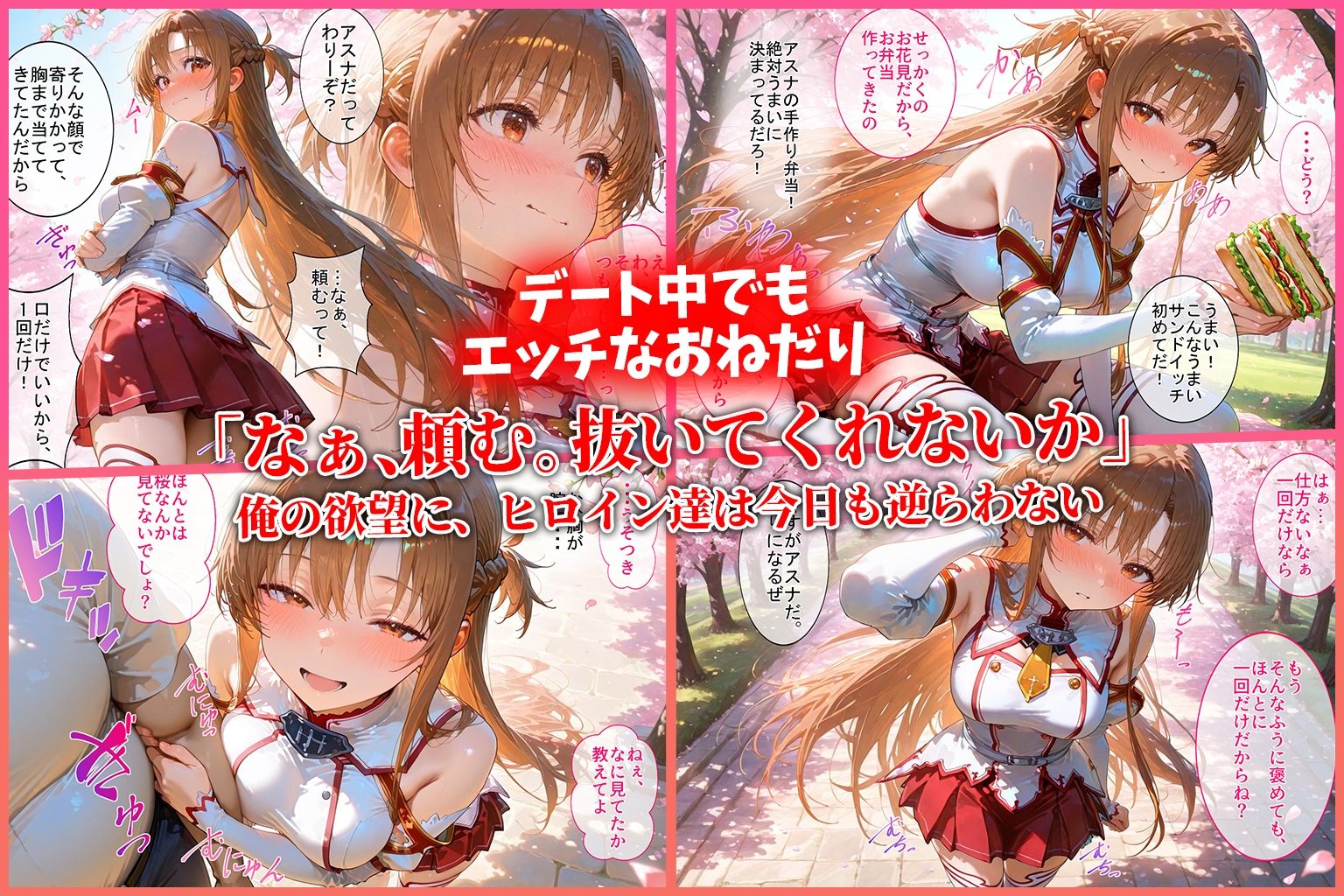 サンプル画像4:ハーレム転生 俺だけの従順ヒロイン 孕ませデートプラン（SAOヒロイン編）(蜜月書房) [d_619815]