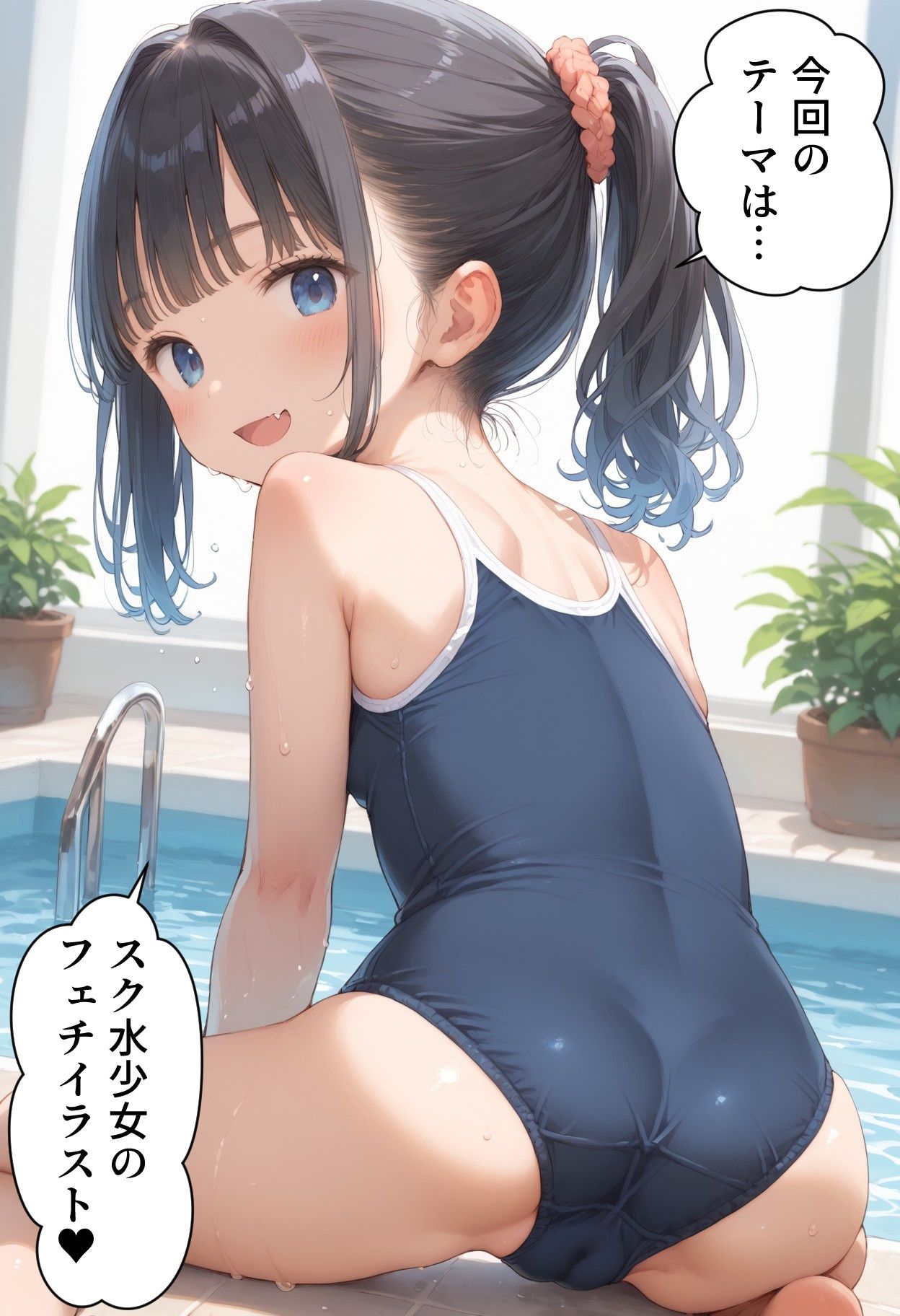 【100円】スク水少女を取り囲みセックス500枚 画像1