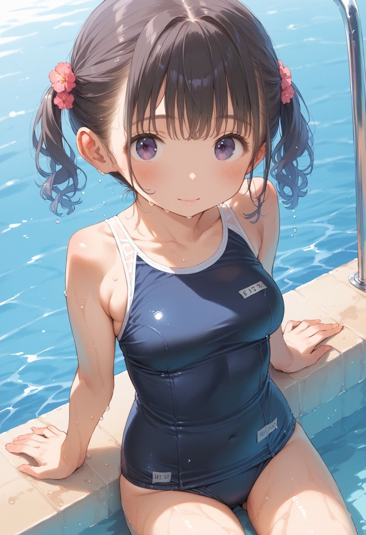 サンプル画像6:【100円】スク水少女を取り囲みセックス500枚(100円ぱれっと) [d_619829]