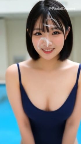 顔射後の余韻 - 水着編 Vol.2 画像1
