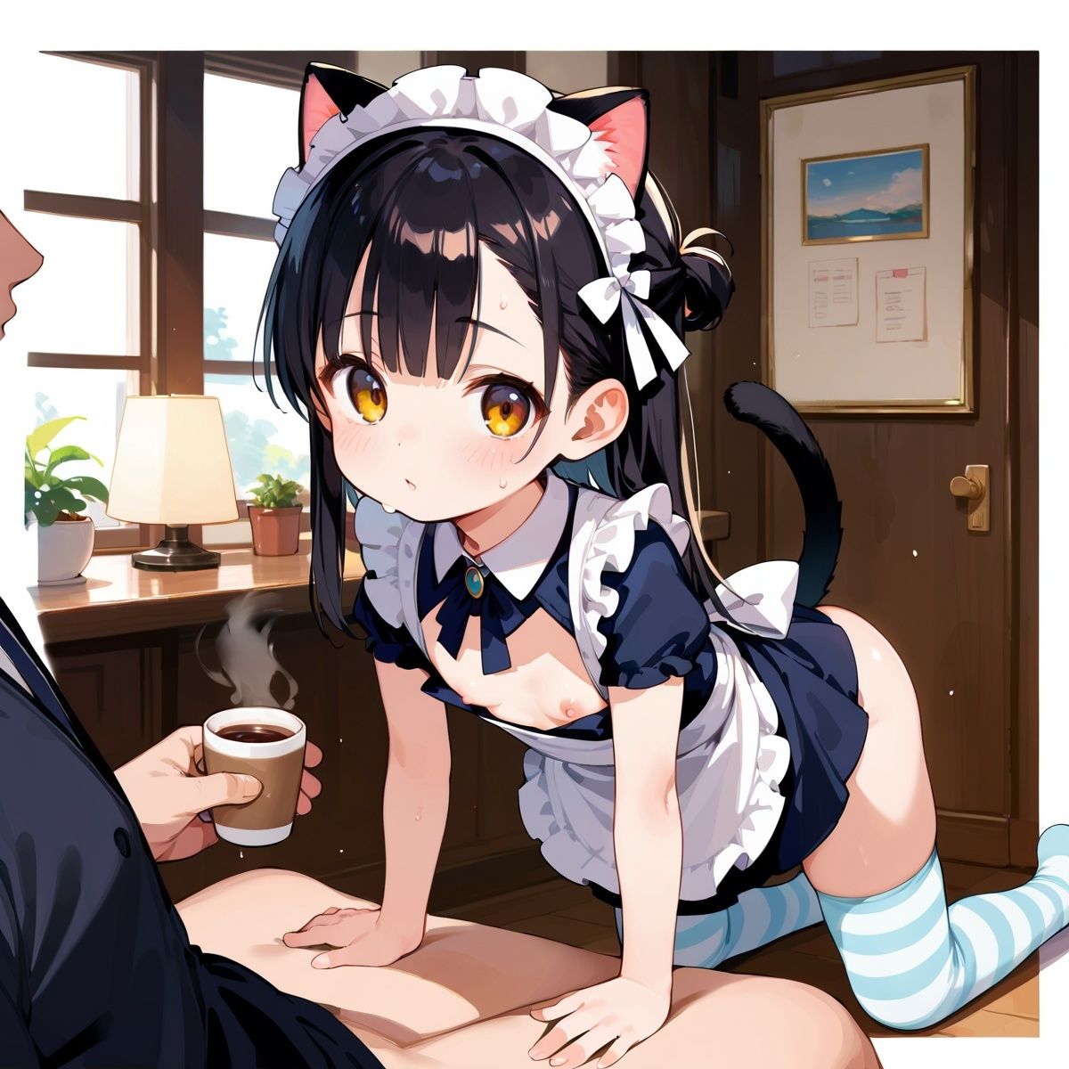 猫耳●リメイドカフェ！〜かわいい子猫に中出し放題〜 Vol.53