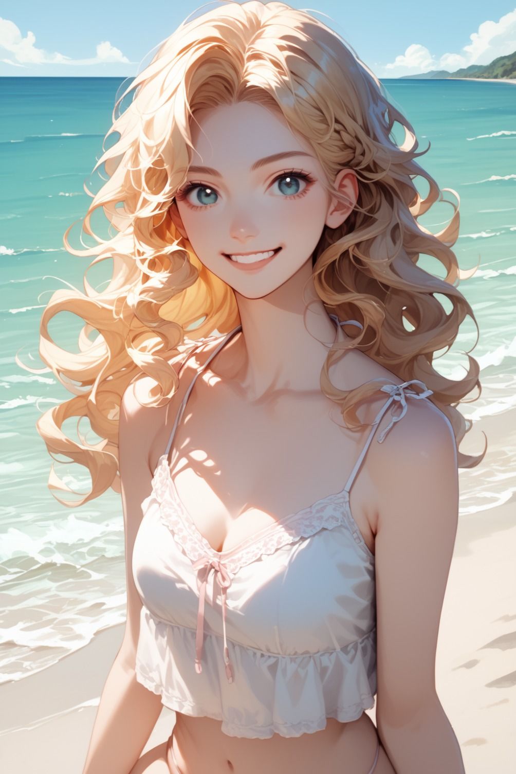 サンプル画像1:波音に溶ける吐息、君で満たされる夏(Love＆Peace) [d_619849]