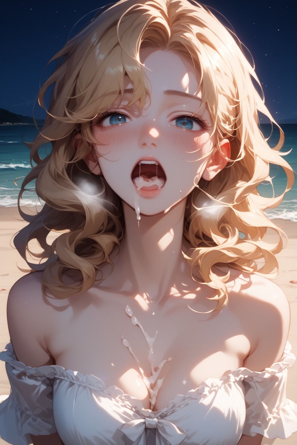 サンプル画像4:波音に溶ける吐息、君で満たされる夏(Love＆Peace) [d_619849]