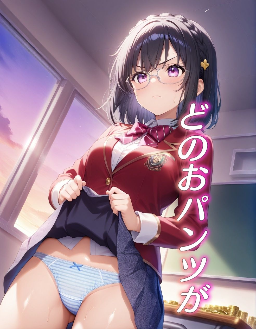 嫌な顔でパンツ見せてくるブレザー 画像6