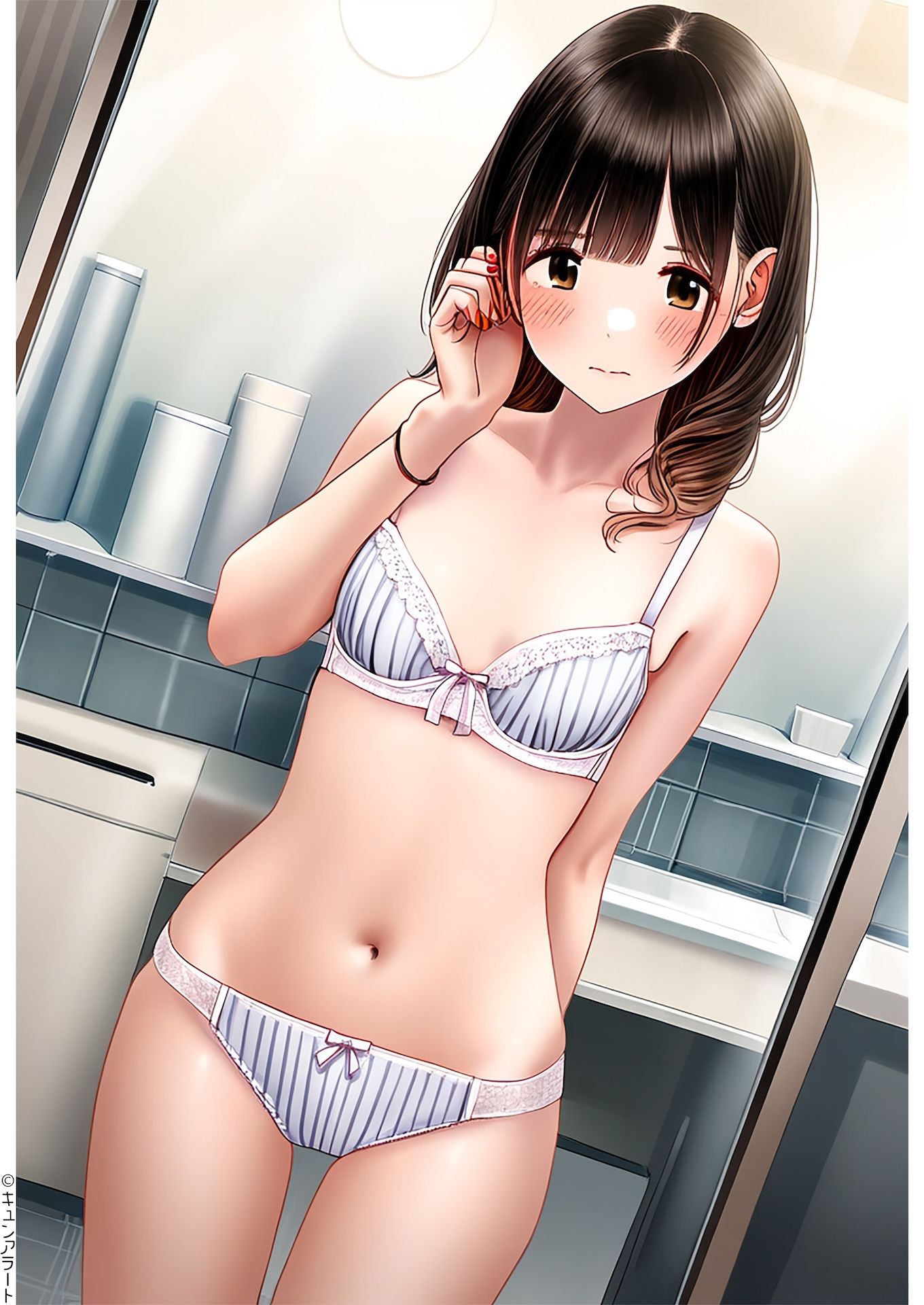 サンプル画像2:大人の縞パン1(キュンアラート) [d_619952]