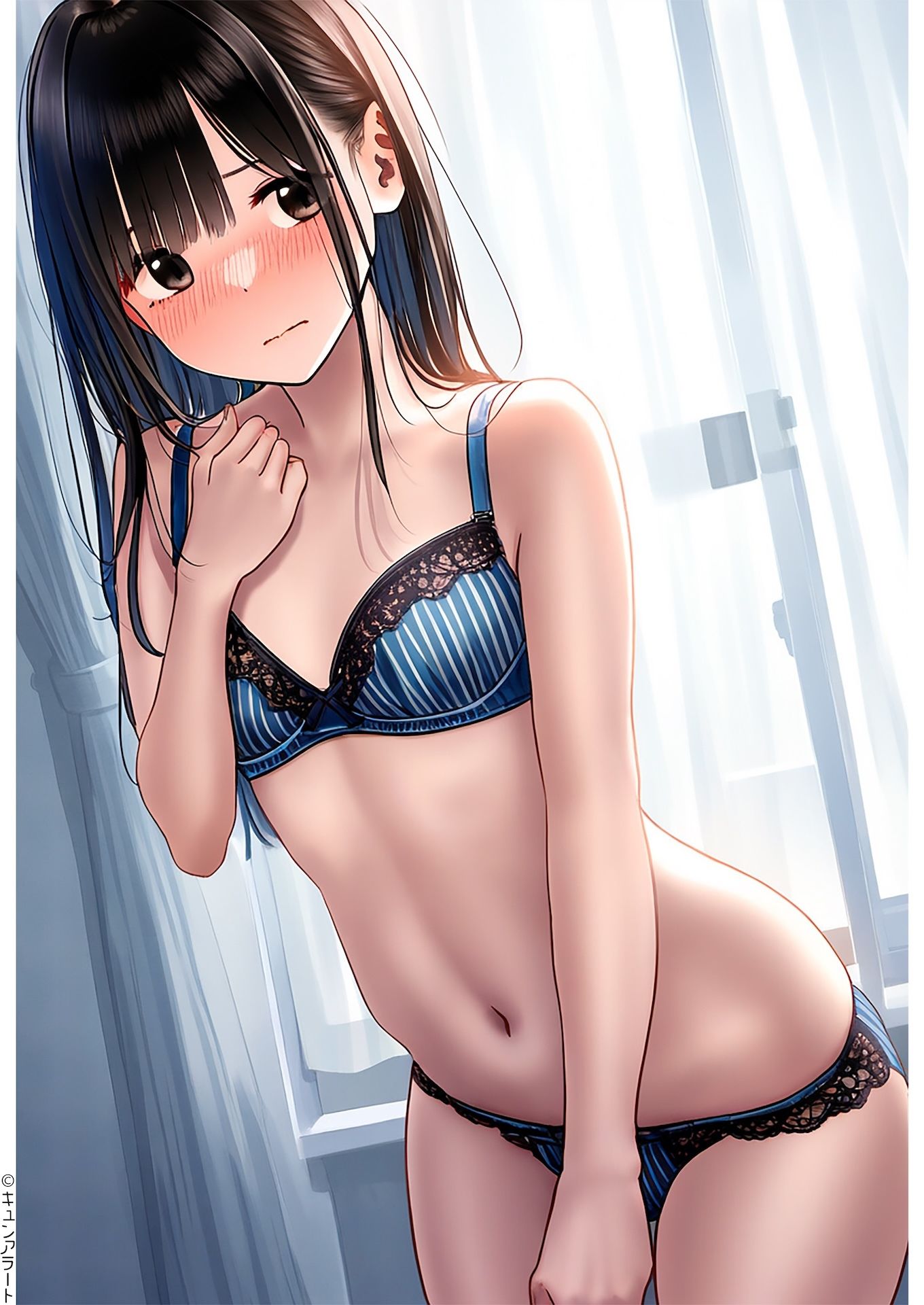 サンプル画像3:大人の縞パン1(キュンアラート) [d_619952]