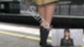 【△100●100】学業成績学年一位の二階堂沙耶・県警からの事情聴取で、自らの盗撮被害動画の確認を強いられる:Vol.R001『早朝の駅のホームでスカート内を盗撮されまくっている様子』