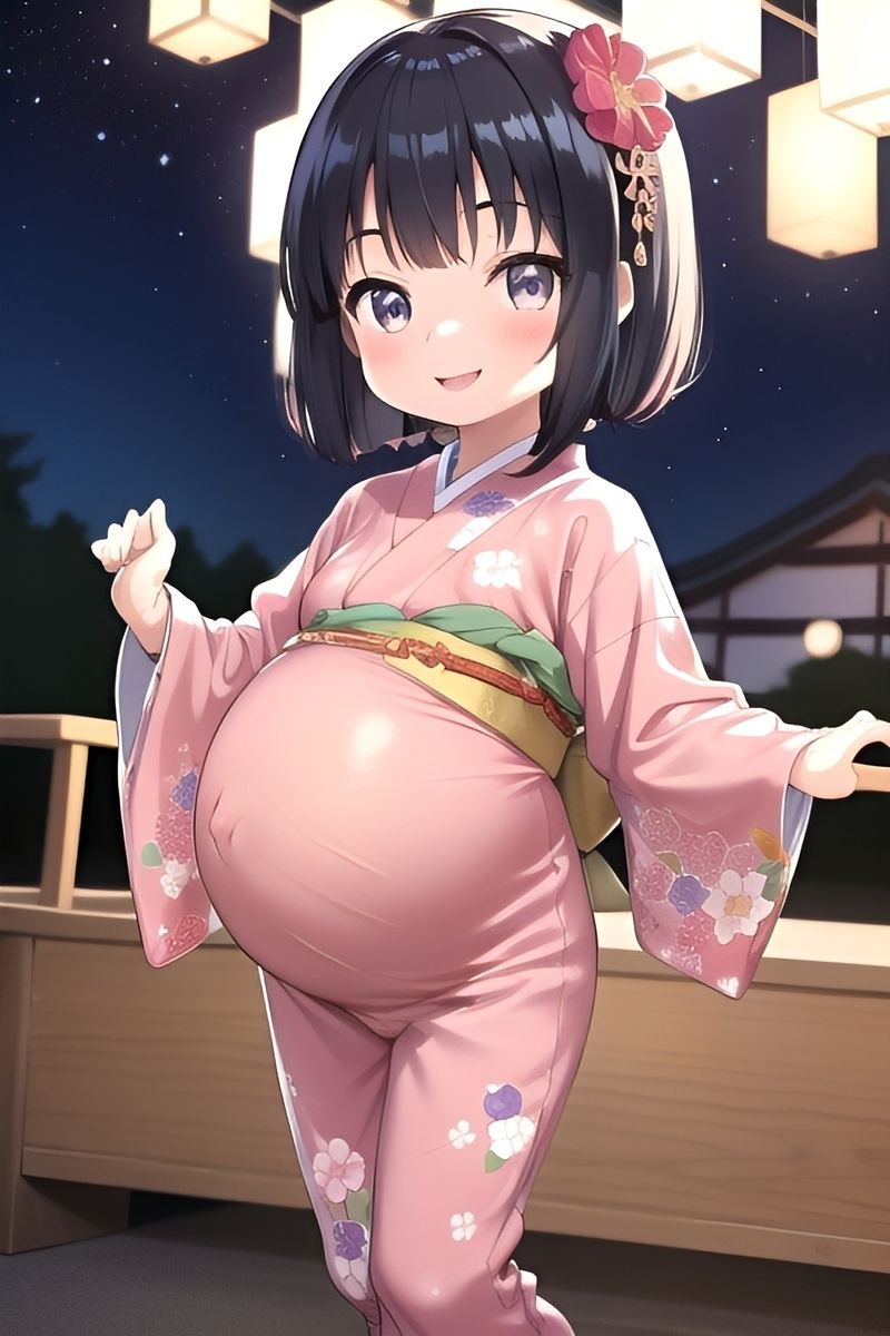 サンプル画像2:妊婦ちゃん夏祭り(髀肉) [d_620049]