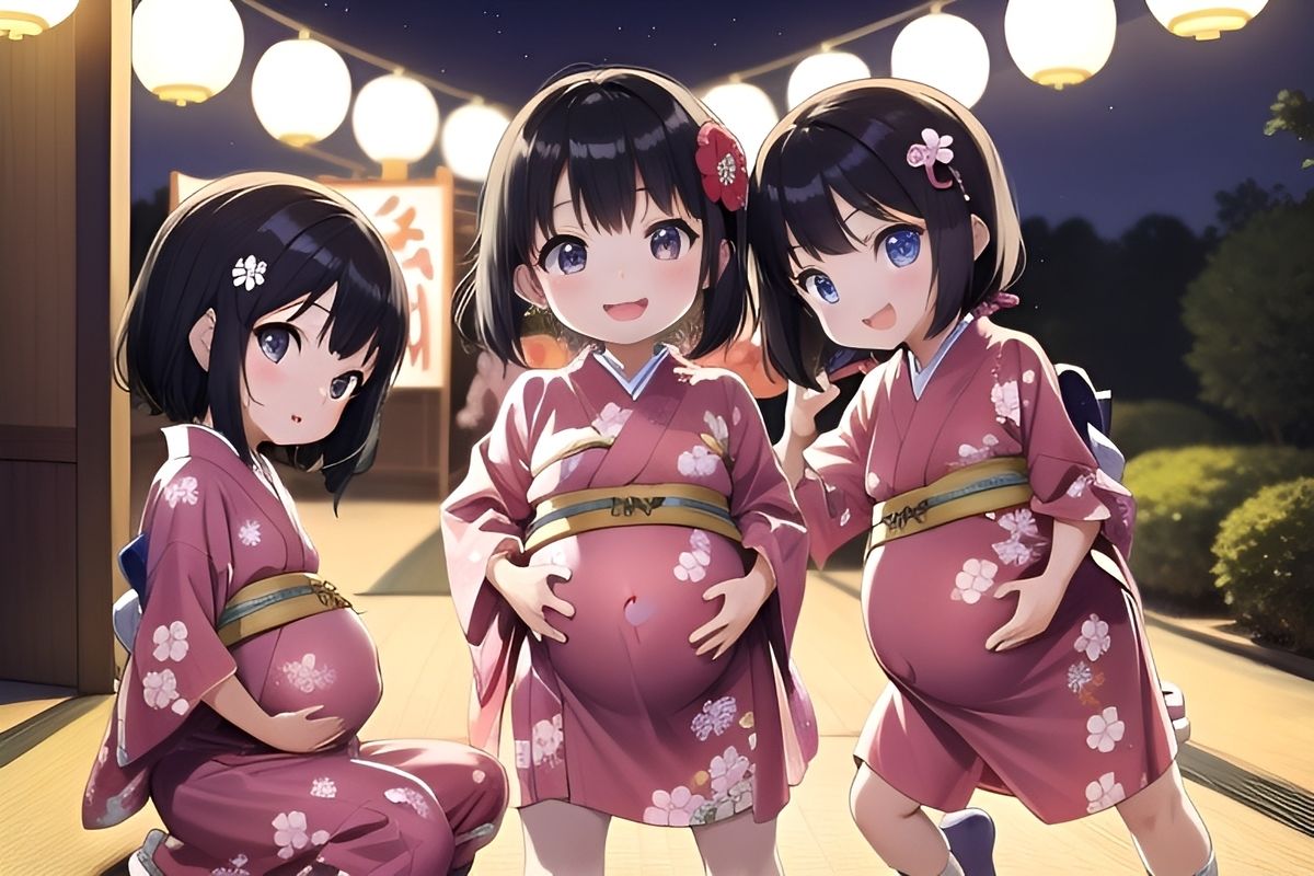 サンプル画像3:妊婦ちゃん夏祭り(髀肉) [d_620049]