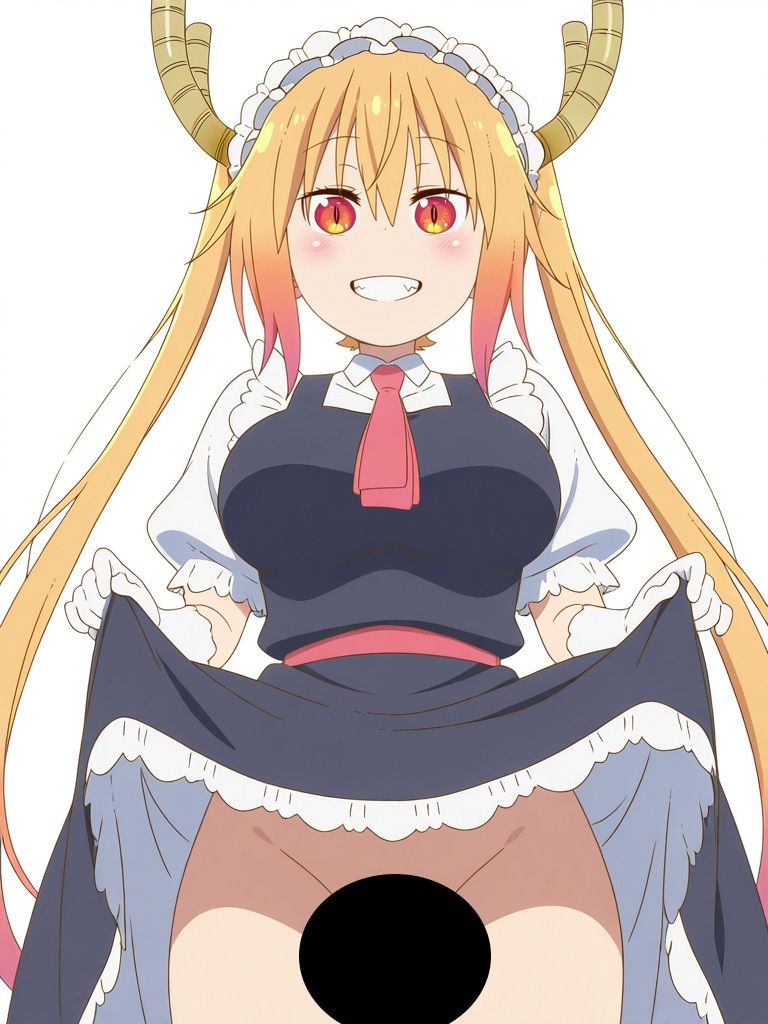 『小〇さんちのメイドラゴン』ヒロイン脱がしてみたムキムキ色黒モブがヤリたい放題スマホでも見やすい縦型シチュエーション＆クオリティ厳選済み300枚！2