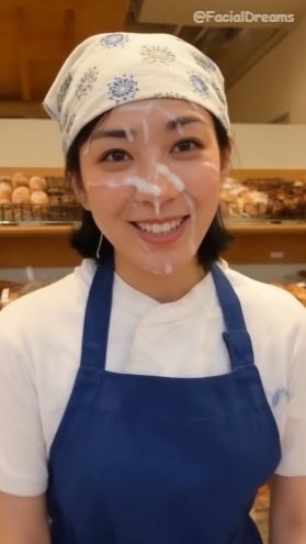 サンプル画像2:顔射後の余韻 – エプロン編 Vol.3(FacialDreams) [d_620132]