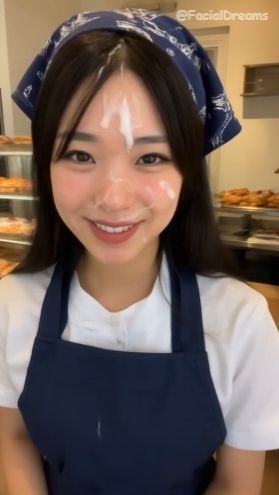 サンプル画像4:顔射後の余韻 – エプロン編 Vol.3(FacialDreams) [d_620132]