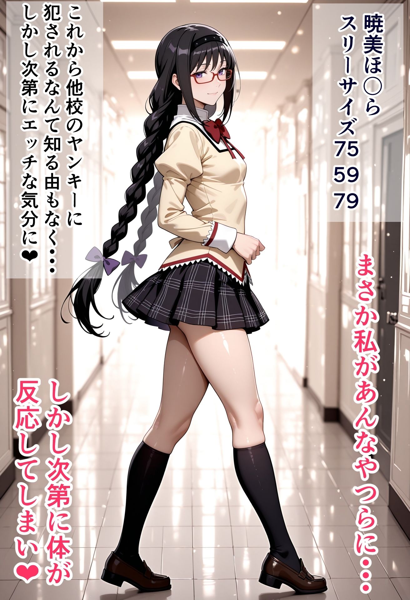 サンプル画像1:ヤンキーに弱みを握られてしまった彼女たち  ｛ほ〇ら、ま〇か、マ〇編｝(さぼてんだー) [d_620161]