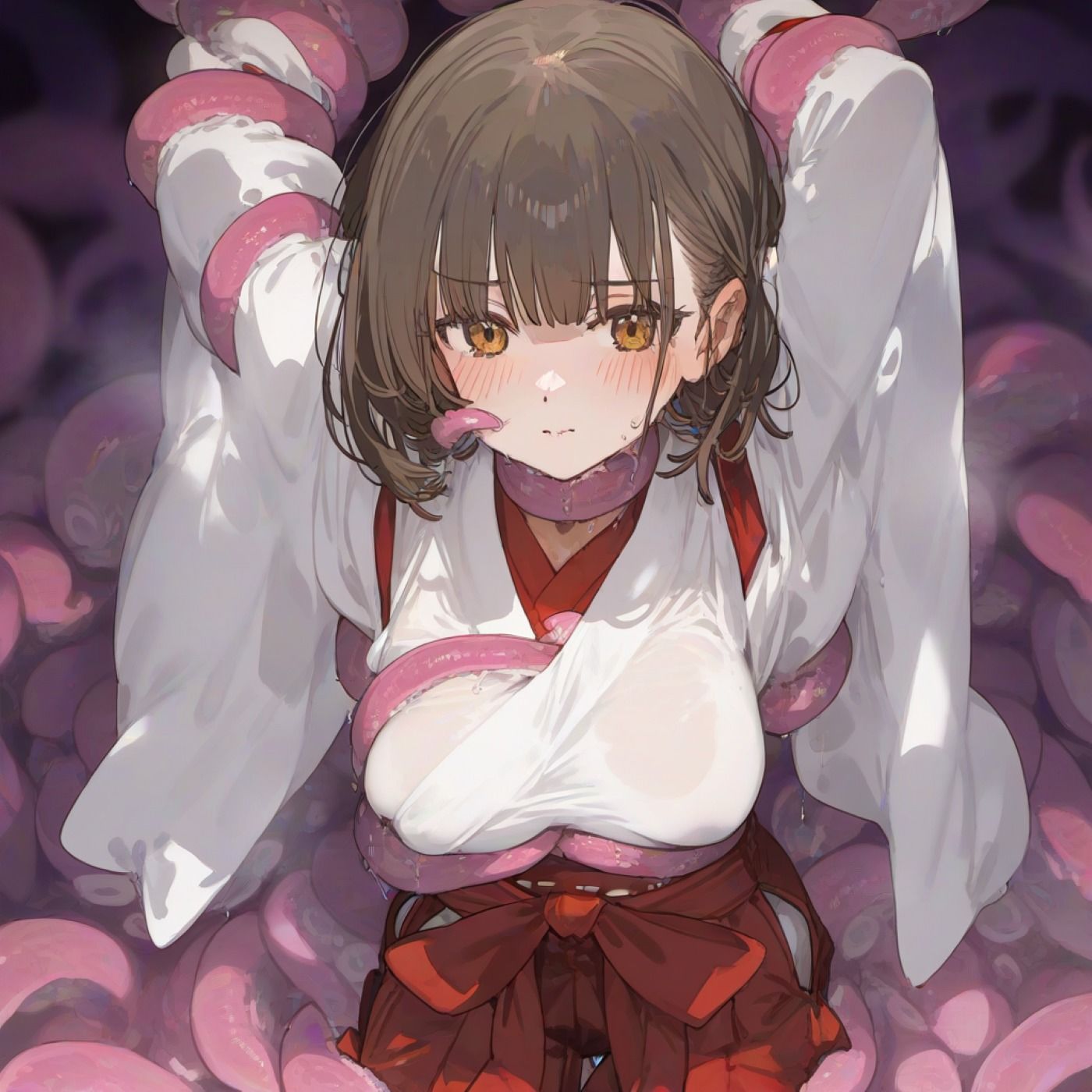 サンプル画像3:神域侵犯、穢された巫女さん(ツルノアート) [d_620212]