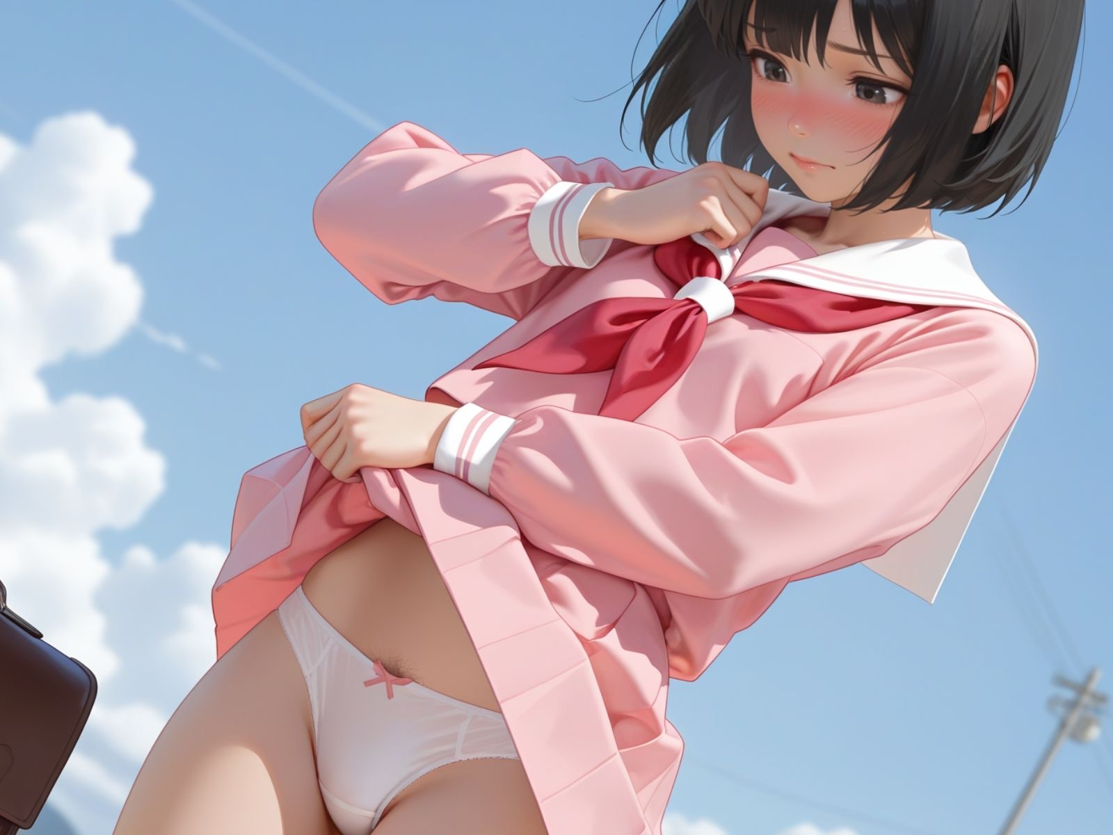 もっこりモリマン おぱんつ女子校生 半熟チェリーパイ エロ画像