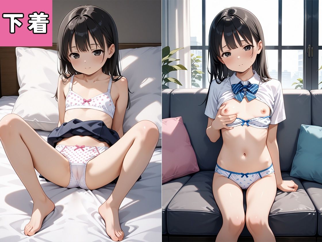 【ご褒美の国】同人CG・AI『ロリ女子校生と性処理〜つるぺた教え子をおパンツ越しに生ハメ種付け放題〜【処女】【快楽堕ち】【性指導】【アヘ顔】』3