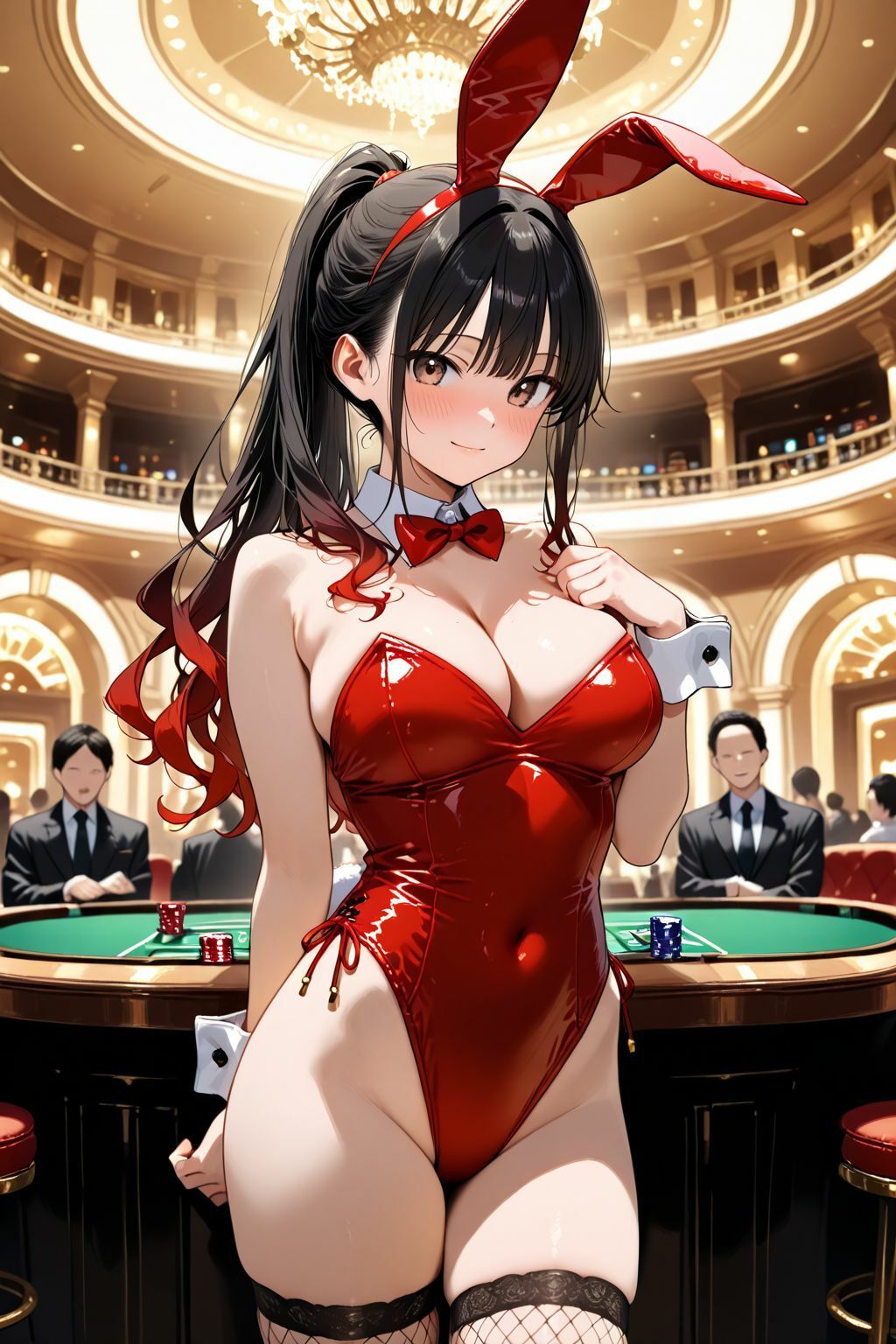 ディーラーに勝利するとバニーガールに中だしできるカジノに潜入してみた件 5 画像1