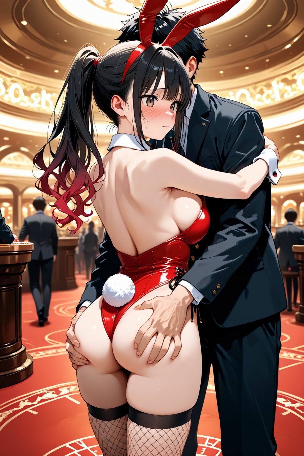 サンプル画像2:ディーラーに勝利するとバニーガールに中だしできるカジノに潜入してみた件 5(肉欲の園) [d_620463]