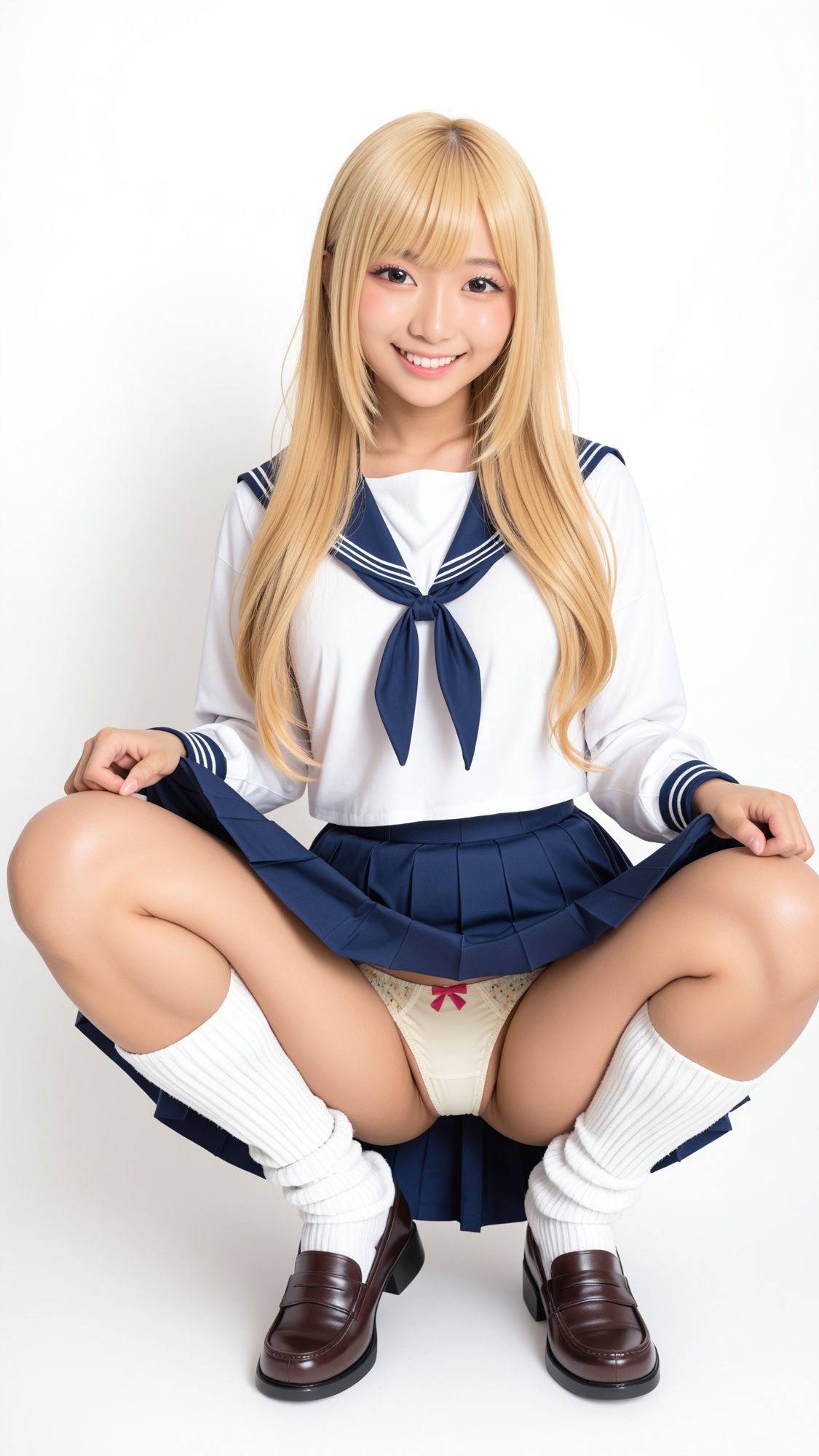 サンプル画像2:プリクラおふざけパンチラ 〜しゃがみパンチラ ルーズソックス制服女子編〜 【310P】(SakuraBooks) [d_620479]