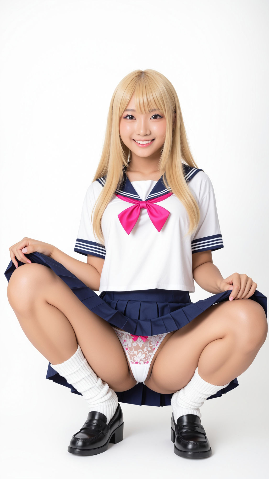 サンプル画像6:プリクラおふざけパンチラ 〜しゃがみパンチラ ルーズソックス制服女子編〜 【310P】(SakuraBooks) [d_620479]