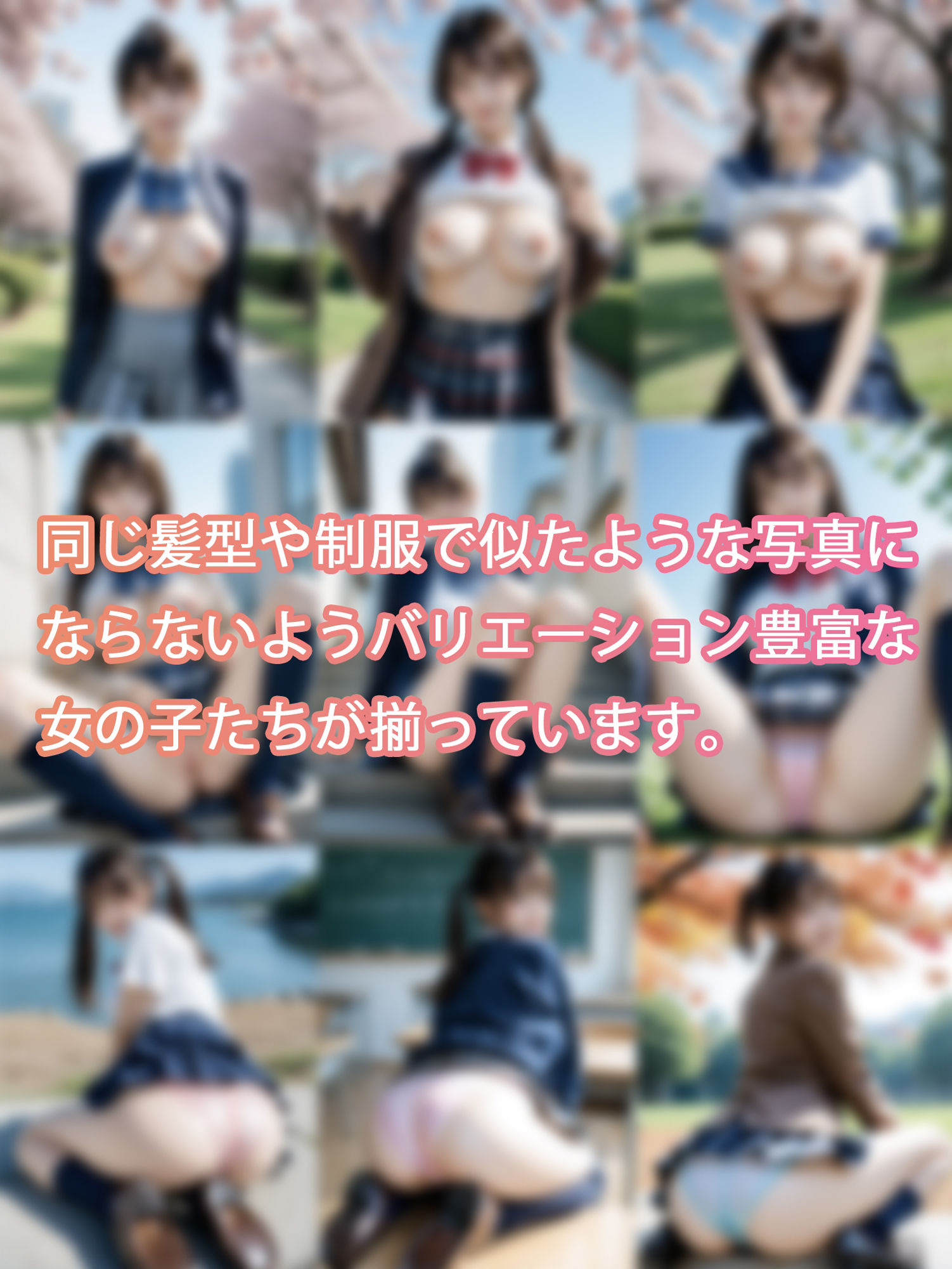 見せたがり女子校生 制服の誘惑 Vol.2 画像1