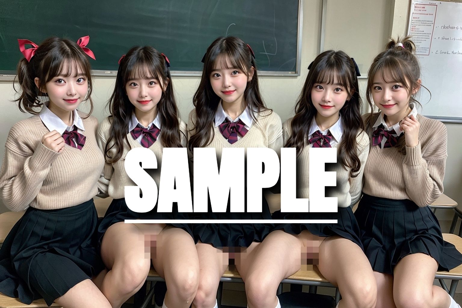 サンプル画像5:制服美少女  ノーパン鑑賞会part4(制服美女ん) [d_620589]