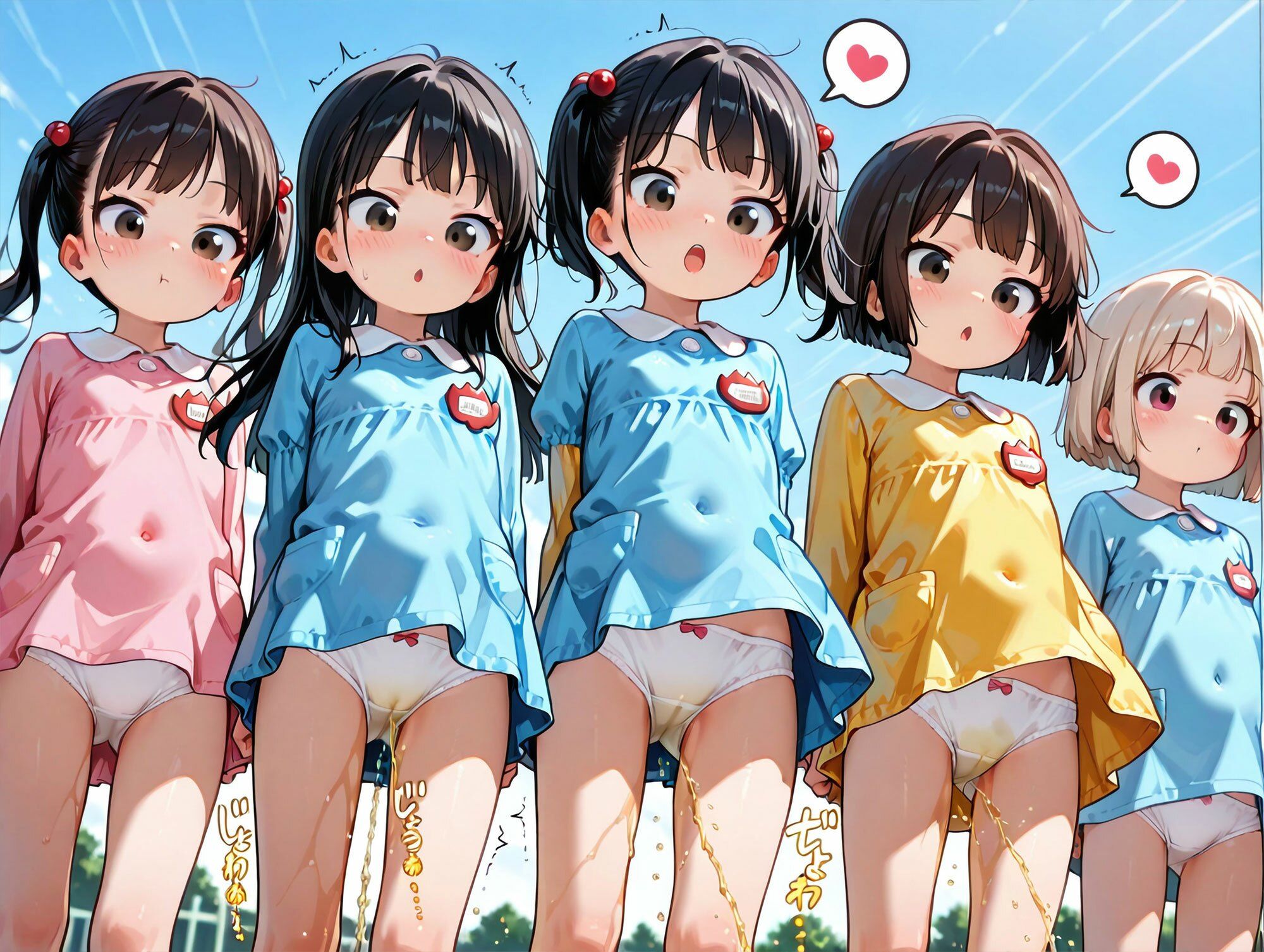 ちっぱいスモックおもらし娘たちの日常 エロ漫画4