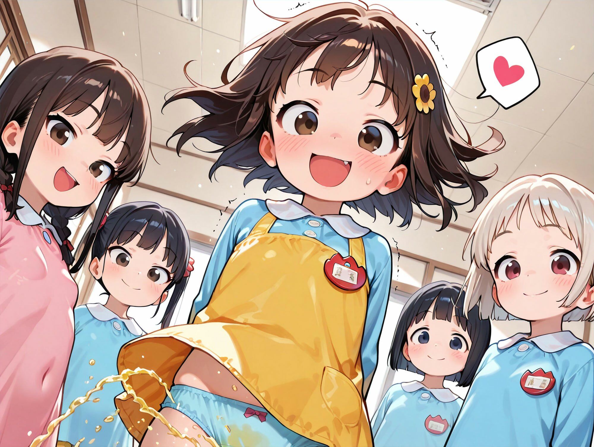 ちっぱいスモックおもらし娘たちの日常 エロ漫画5