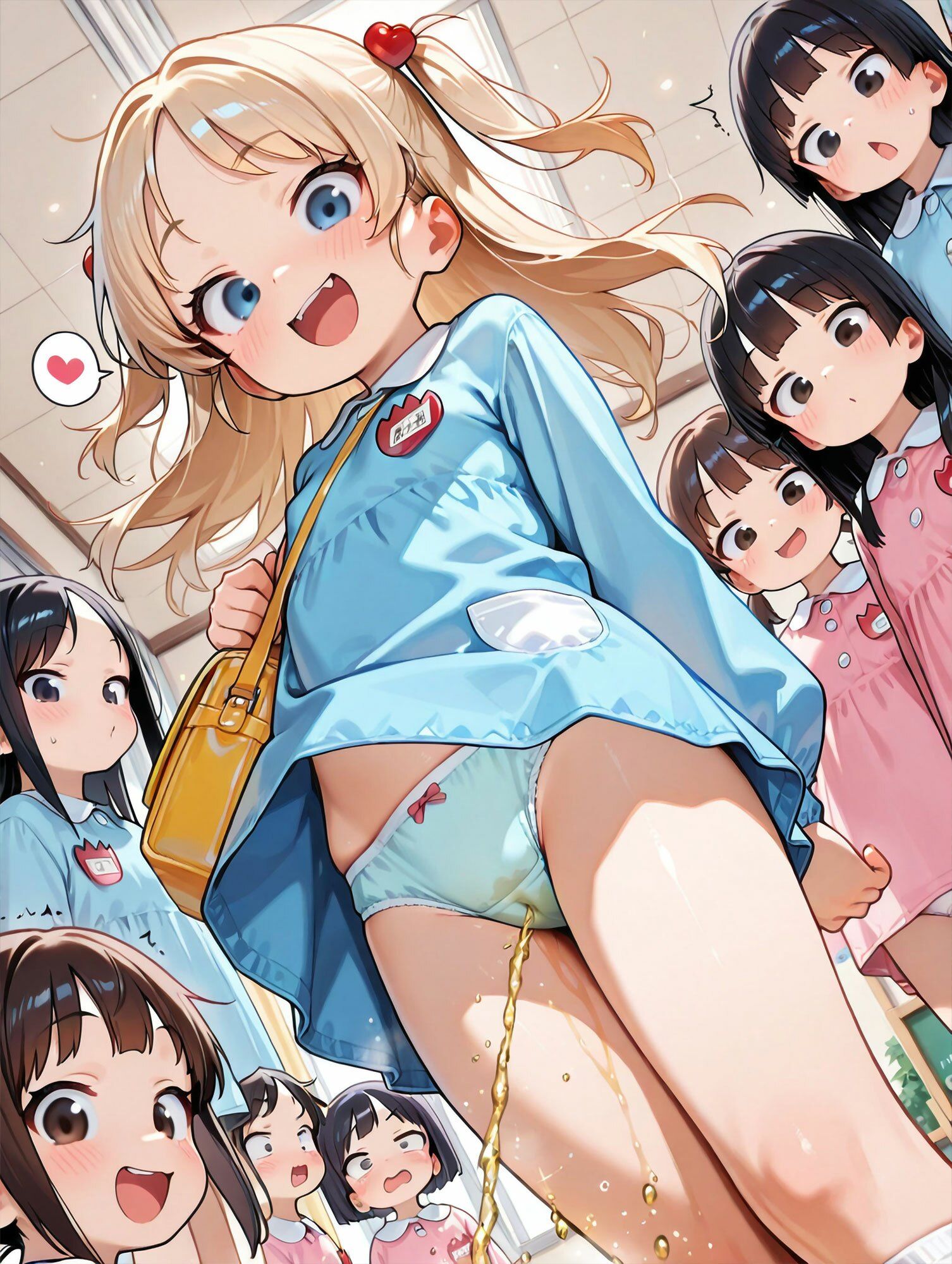 ちっぱいスモックおもらし娘たちの日常 エロ漫画7