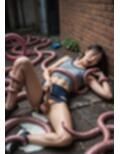 超絶リアル！！触手でヌルヌル！！ふたなりCG集 NO.13【アイパッチビキニメイド・ショートパンツ・ニット・牛柄ビキニ】180枚