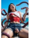 超絶リアル！！触手でヌルヌル！！ふたなりCG集 NO.13【アイパッチビキニメイド・ショートパンツ・ニット・牛柄ビキニ】180枚