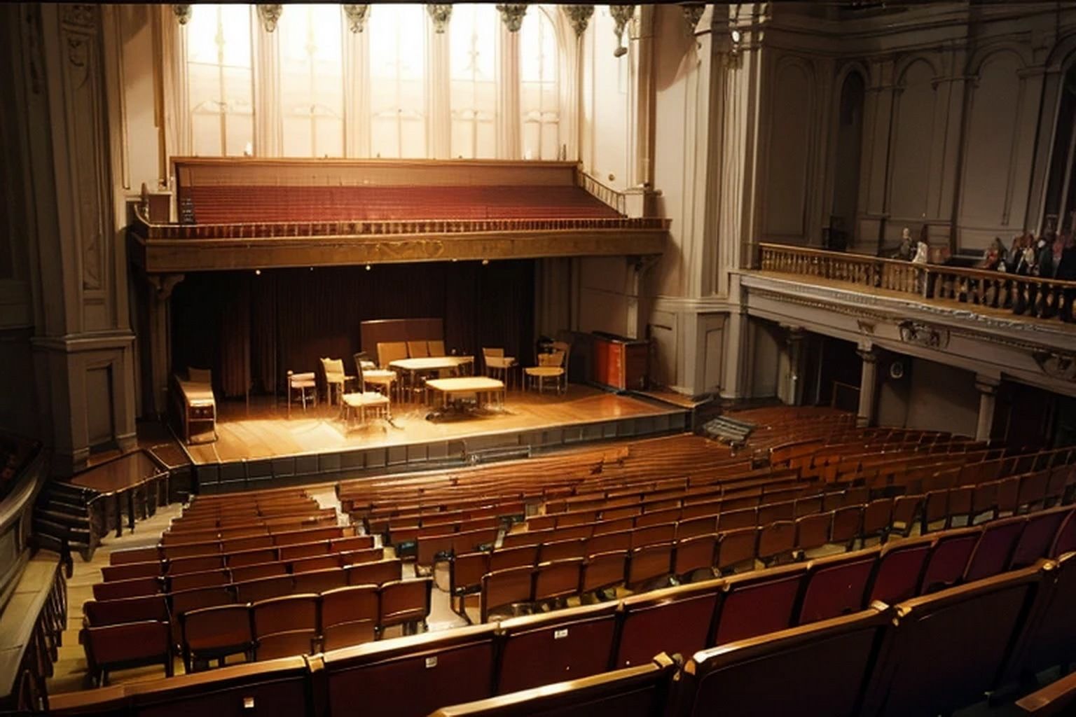 サンプル画像1:コンサートホール  背景素材(豊川内角) [d_620729]
