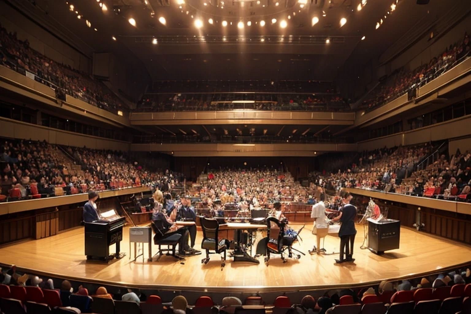 サンプル画像2:コンサートホール  背景素材(豊川内角) [d_620729]