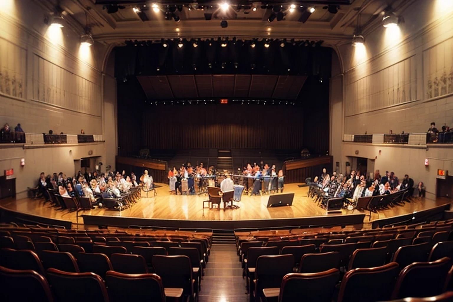 サンプル画像3:コンサートホール  背景素材(豊川内角) [d_620729]