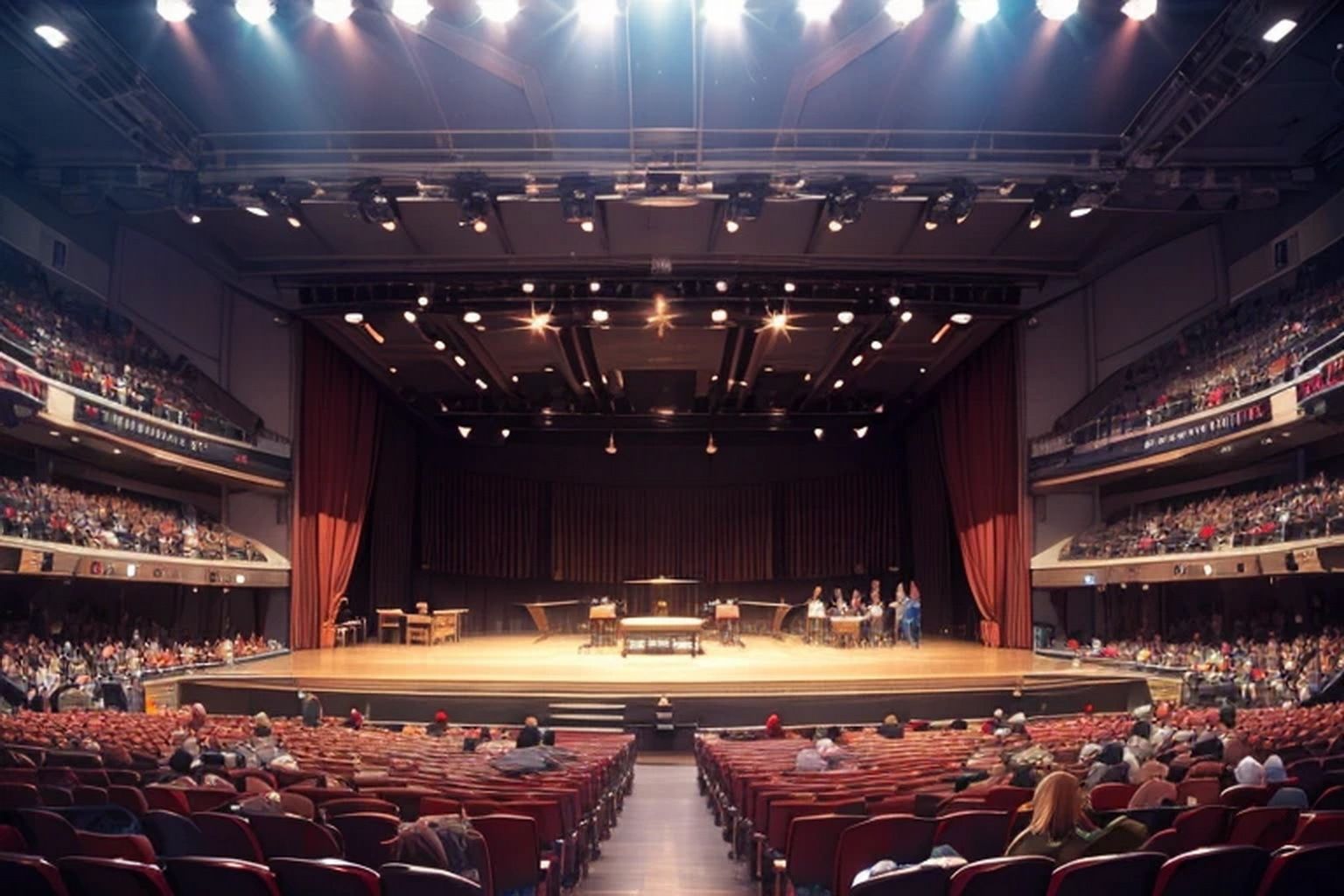 サンプル画像4:コンサートホール  背景素材(豊川内角) [d_620729]