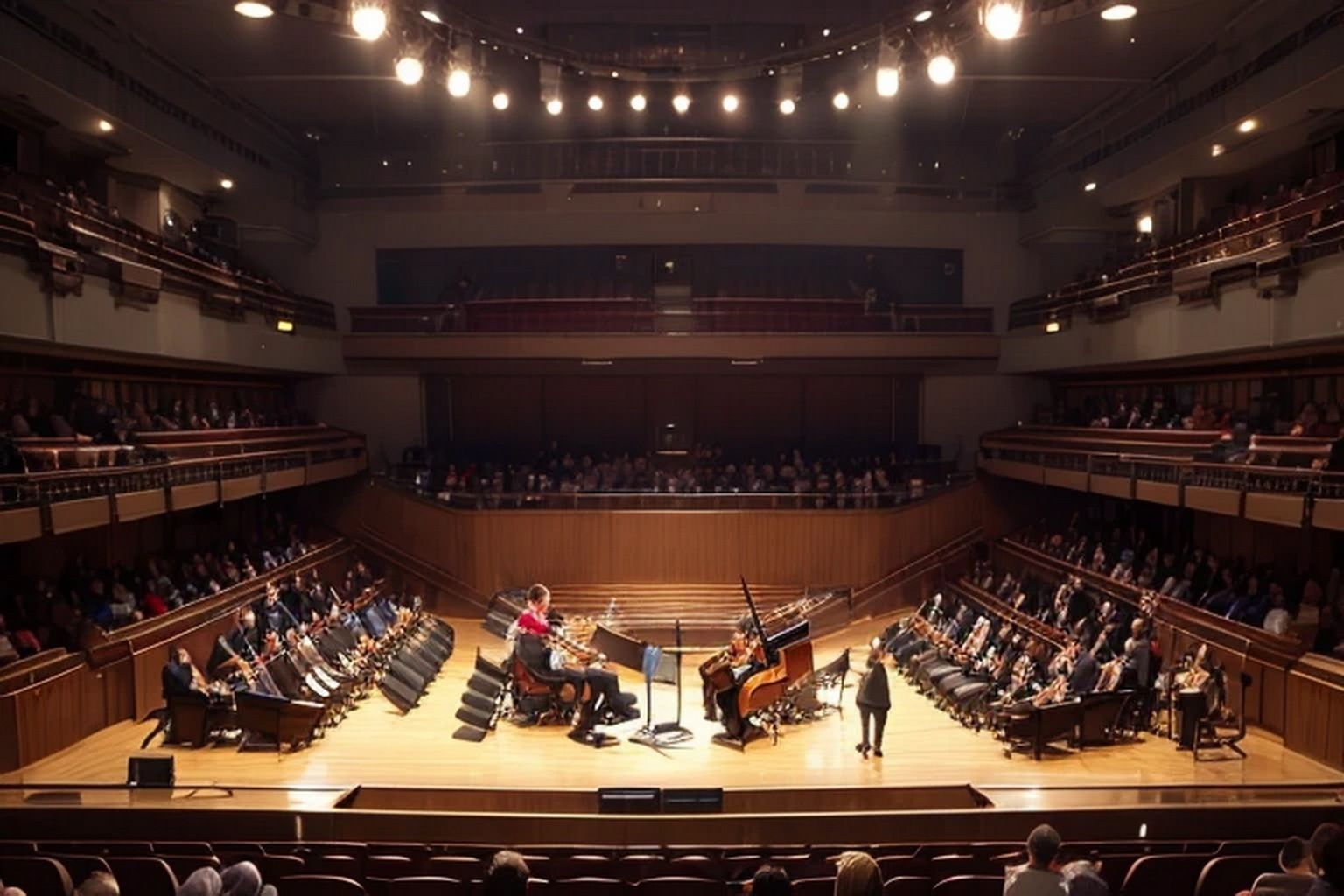 サンプル画像5:コンサートホール  背景素材(豊川内角) [d_620729]