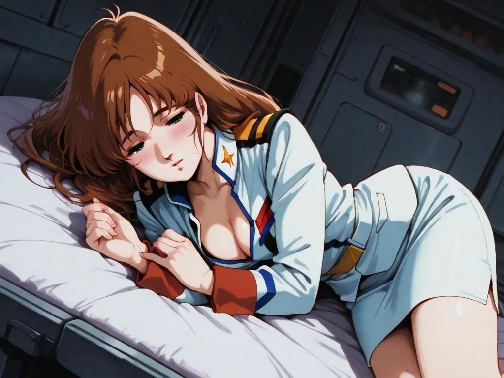 AIイラストCG集96 早〇未沙 ─ 戦火の艦内、彼女の秘めたる時間 ─ 画像2