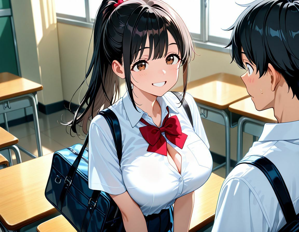 水泳部彼女とプールで生ハメセックス 画像1