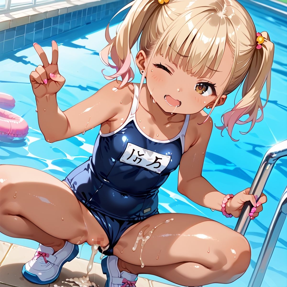 スク水ロリギャル！夏休みセックス記録パート4 Loli_Room エロ画像4