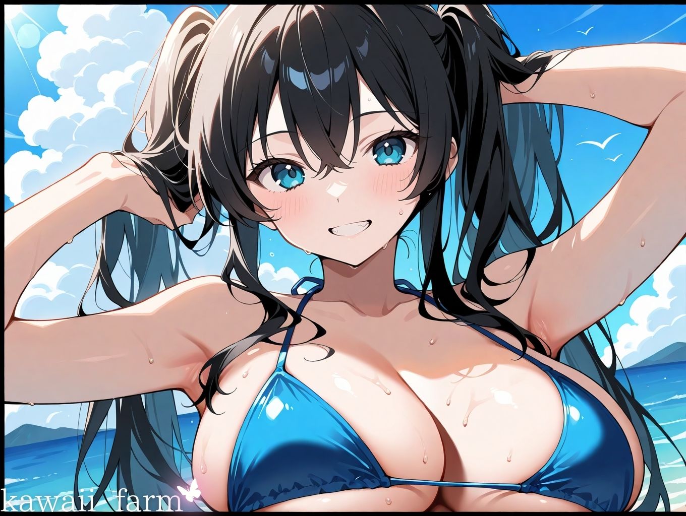 性欲まみれ   真夏ビーチver. 画像1