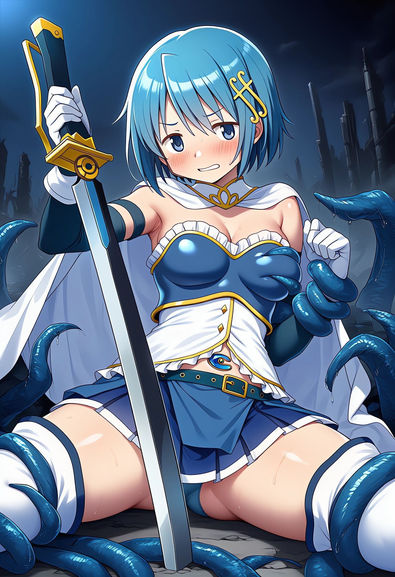 サンプル画像3:魔法少女触手えっちAIイラスト集(Love and peace) [d_621021]